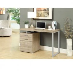 48 in. x 23.75 in. Natural Industrial Design Office Computer Desk (2-Pack) by Monarch Specialties -Nexera Sales Store natural monarch specialties computer desks 2 x vm 7226 77 1000