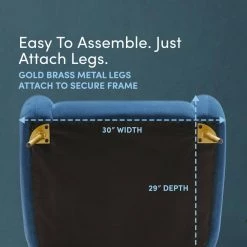 Navy Blue Velvet Channel Chair by ELUXURY 20 Navy Blue Velvet Channel Chair by ELUXURY -Nexera Sales Store navy blue velvet eluxury accent chairs hac021 v03 nbvt fa 1000