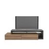 Tonik 72 in. Nutmeg and Greige TV Stand with 2-Drawers Fits TV's up to 80 in. with Cable Management by Nexera -Nexera Sales Store nutmeg and greige nexera tv stands 112050 64 1000