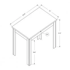 Black Oak Side Table by Monarch Specialties -Nexera Sales Store oak monarch specialties end side tables i 3110 4f 1000