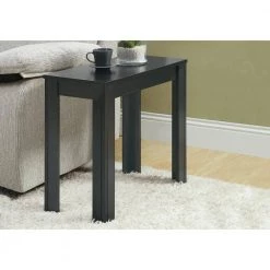 Black Oak Side Table by Monarch Specialties