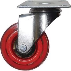 3 in. Red Polyurethane and Steel Swivel Plate Caster with 132 lb. Load Rating (4-Pack) by Shepherd -Nexera Sales Store reds pinks shepherd casters 8266e 40 1000