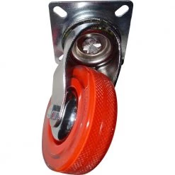 3 in. Red Polyurethane and Steel Swivel Plate Caster with 132 lb. Load Rating (4-Pack) by Shepherd -Nexera Sales Store reds pinks shepherd casters 8266e 4f 1000