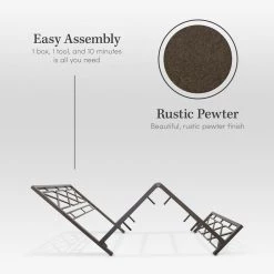 Alpine Carbon Steel Pewter Metal Queen Panel Bed Frame by ELUXURY -Nexera Sales Store rustic pewter eluxury panel beds lpalpinebed qn 4f 1000