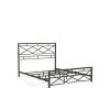 Alpine Carbon Steel Pewter Metal Queen Panel Bed Frame by ELUXURY