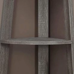 71 in. Tall Dark Taupe Corner Accent Bookcase 5 Shelves (3-Pack) by Monarch Specialties 13 71 in. Tall Dark Taupe Corner Accent Bookcase 5 Shelves (3-Pack) by Monarch Specialties -Nexera Sales Store taupe monarch specialties bookcases bookshelves 3 x vm 2497 44 1000