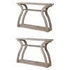 Modern 3-Shelf 47 in. Wood Console Accent End Table, Dark Taupe (2 Pack) by Monarch Specialties 1 Modern 3-Shelf 47 in. Wood Console Accent End Table, Dark Taupe (2 Pack) by Monarch Specialties -Nexera Sales Store taupe monarch specialties console tables 2 x vm 2446 64 1000