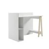 Atypik 45 in. White and Plywood Wood Computer Desk with Open Storage by Nexera 1 Atypik 45 in. White and Plywood Wood Computer Desk with Open Storage by Nexera -Nexera Sales Store white and plywood nexera computer desks 608003 64 1000