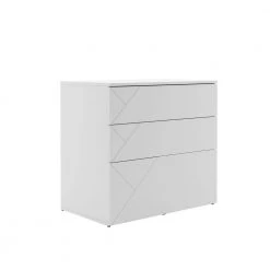 Atypik 47.25 in. W Rectangular White Melamine, White Matte Lacquer and Plywood 2-Drawer Writing Desk by Nexera -Nexera Sales Store white melamine white matte lacquer plywood nexera computer desks 403042 c3 1000