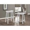 Saddle Seat 24 in. White Bar Stool (Set of 2) by Monarch Specialties 2 Saddle Seat 24 in. White Bar Stool (Set of 2) by Monarch Specialties -Nexera Sales Store white monarch specialties bar stools i 1533 64 1000