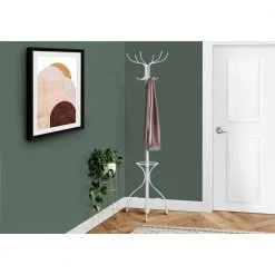 White 10-Hook Coat Rack by Monarch Specialties 9 White 10-Hook Coat Rack by Monarch Specialties -Nexera Sales Store white monarch specialties coat racks i 2030 31 1000