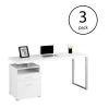 60" Office Computer Desk with Filing Drawer, White (3 Pack) by Monarch Specialties -Nexera Sales Store white monarch specialties computer desks 3 x ms vm7144 64 1000