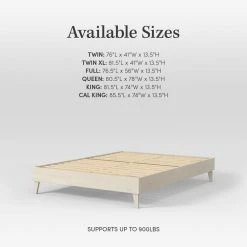 Wooden White Wash Twin XL Platform Bed Frame by ELUXURY 15 Wooden White Wash Twin XL Platform Bed Frame by ELUXURY -Nexera Sales Store white wash eluxury platform beds bedframetlwhite 44 1000