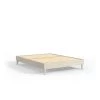 Wooden White Wash Twin XL Platform Bed Frame by ELUXURY -Nexera Sales Store white wash eluxury platform beds bedframetlwhite 64 1000