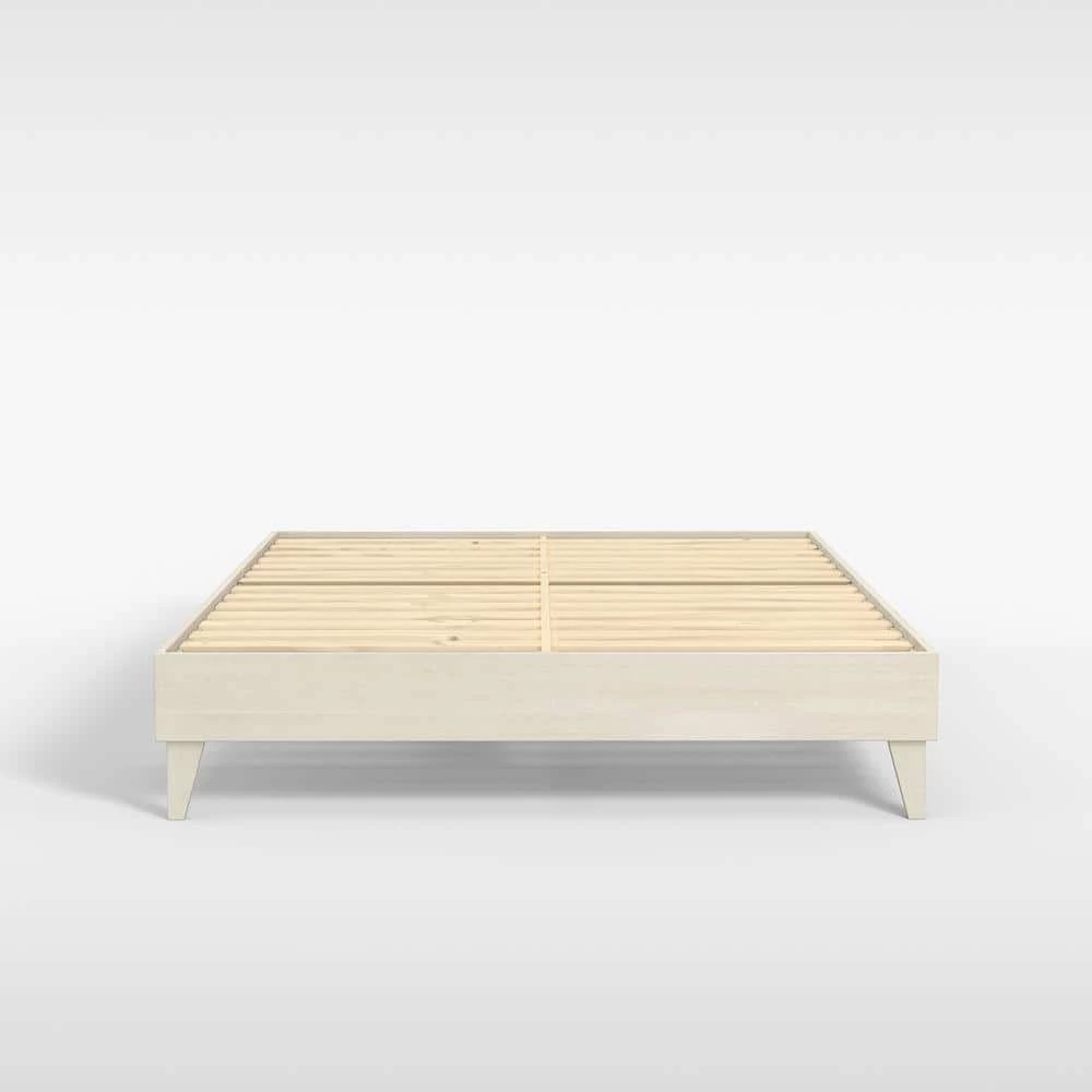 Wooden White Wash Twin XL Platform Bed Frame by ELUXURY 9 Wooden White Wash Twin XL Platform Bed Frame by ELUXURY - Image 7