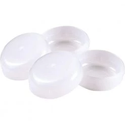 1-1/2 in. White Plastic Insert Patio Furniture Cups (4-Pack) by Shepherd