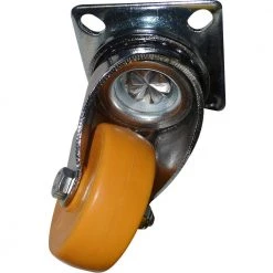 2 in. Honey Orange Polypropylene and Steel Swivel Plate Caster with 88 lb. Load Rating (4-Pack) by Shepherd -Nexera Sales Store yellows golds shepherd casters 8273e 4f 1000